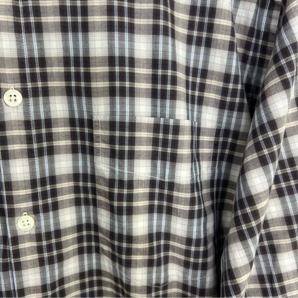 Billy Reid Standard Cut Plaid Check Button Down Shirt Size Medium - Picture 8 of 14